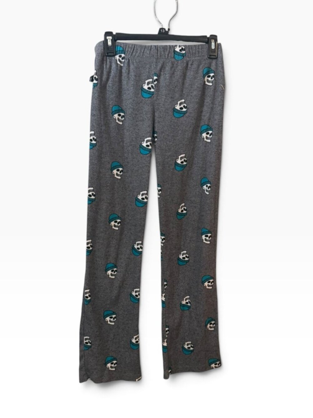Old Navy XXL (18) Skull & Teal Beanie Print Flare Leggings